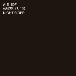 #1E150F - Night Rider Color Image
